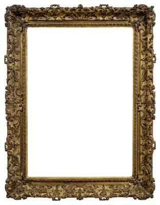 Appraisal: th century Louis XIV frame Regence style hand carved and