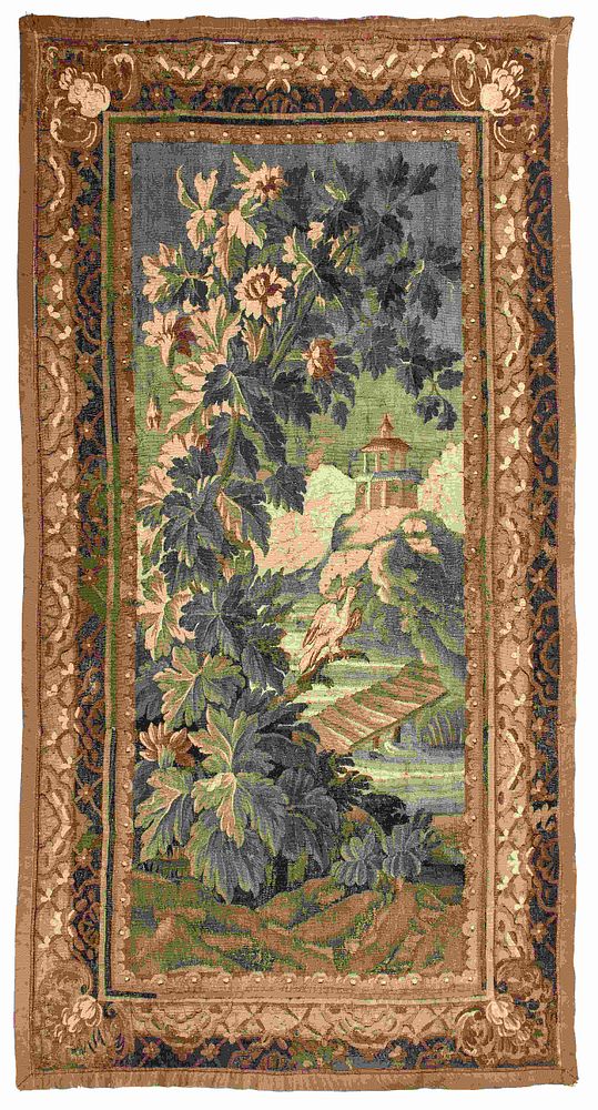 Appraisal: A Continental Wool Tapestry Panel A Continental Wool Tapestry Panel