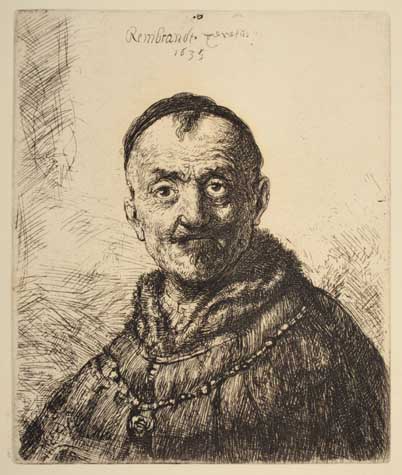 Appraisal: REMBRANDT VAN RIJN The First Oriental Head Etching x mm