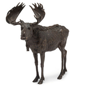 Appraisal: Attributed to Franz Bergman Austrian - Early th Century Moose