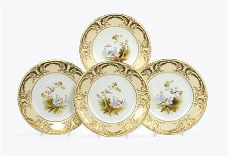 Appraisal: Set of Twelve Coalport Porcelain Dinner Plates Estimate -