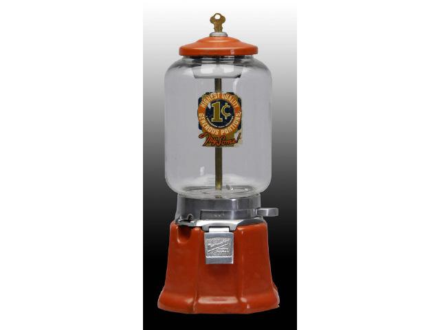 Appraisal: Northwestern Gumball Machine Description Original label and globe Condition EXCELLENT