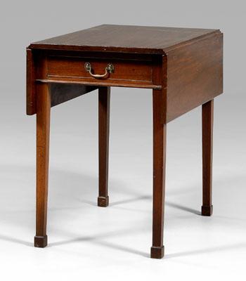 Appraisal: Southern Chippendale Pembroke table mahogany with poplar and yellow pine