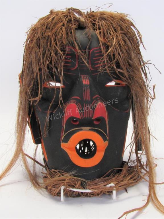 Appraisal: Kwakiutl Wild Woman of the woods Ceremonial Mask by artist