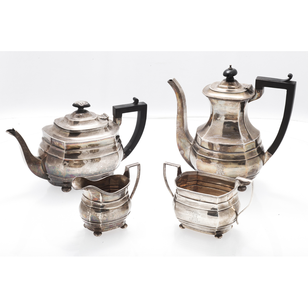 Appraisal: A matched four piece tea and coffee service SB Co