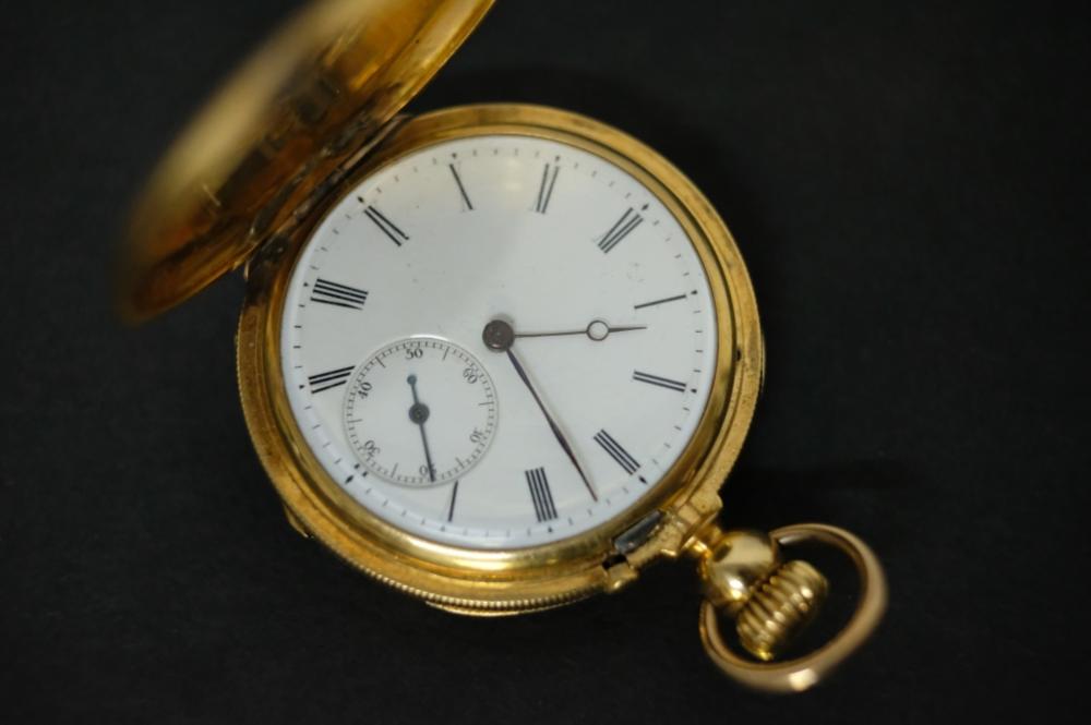 Appraisal: CUSTOM MADE K YG HENRY HOFFMAN POCKET WATCHCustom made highly