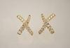 Appraisal: EARRINGS - Pair of K gold and diamond earrings Paloma