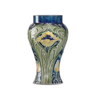 Appraisal: MOORCROFT MacINTYRE Florian Ware vase MOORCROFTMacINTYREFlorian Ware vase with poppies