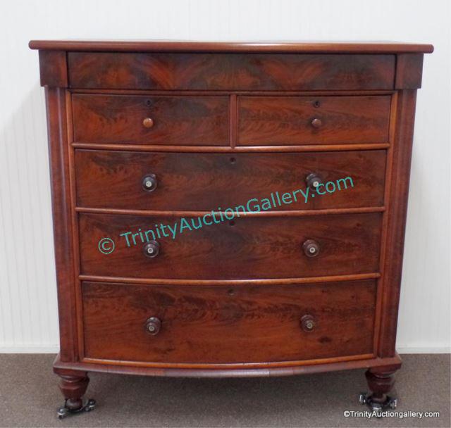 Appraisal: Antique ca Swedish Mahogany Chest of Drawers Originally called a