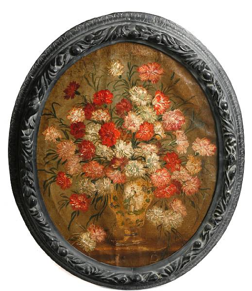 Appraisal: Property of various owners A still life of flowers in