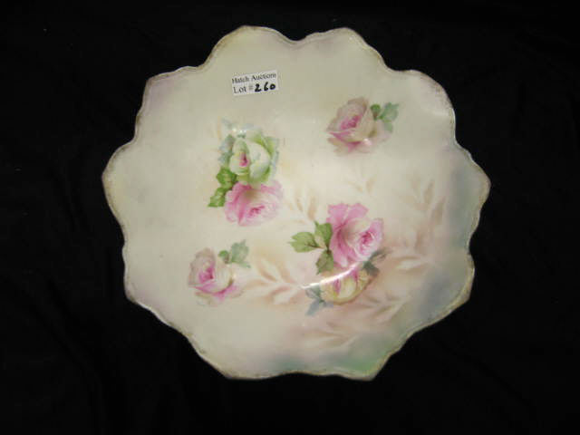 Appraisal: R S Prussia Porcelain Footed Bowl floral