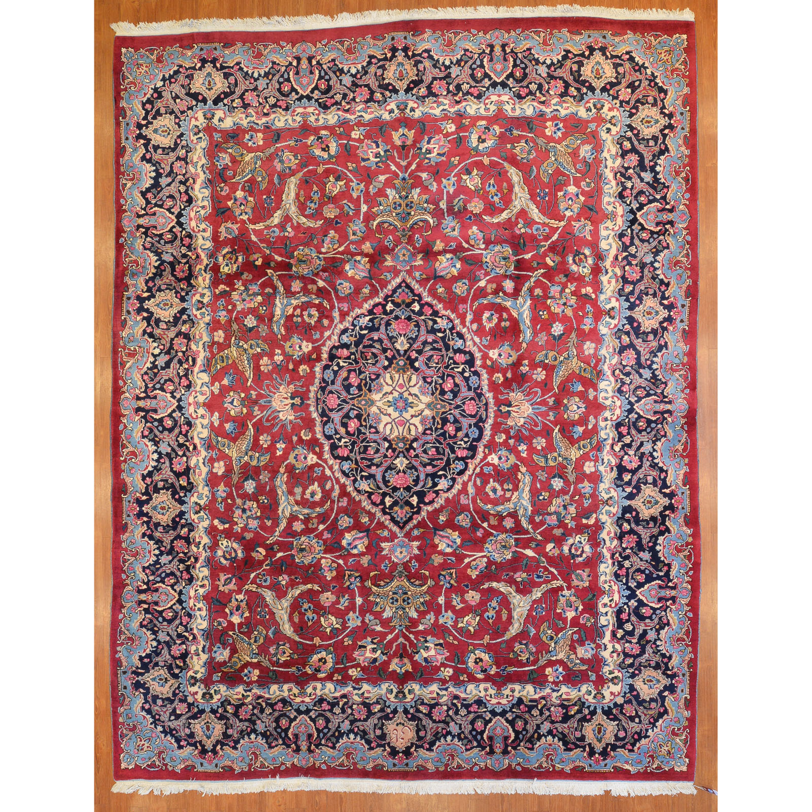 Appraisal: MASHAD CARPET PERSIA X Fourth quarter- th century hand-knotted wool