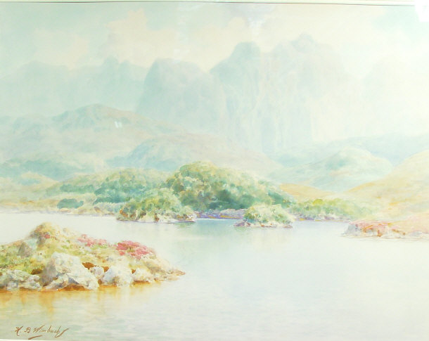 Appraisal: H B Wimbush - Watercolour of Loch Beannach in the