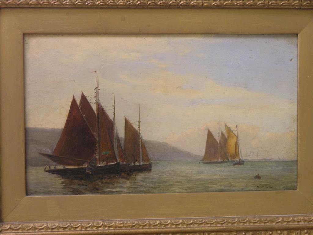 Appraisal: Henry Martin - set of three oils on board coastal