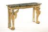 Appraisal: CONSOLE TABLE - Custom made Continental marble top console table