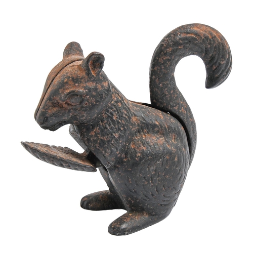 Appraisal: A cast iron squirrel novelty lever nutcracker late th c