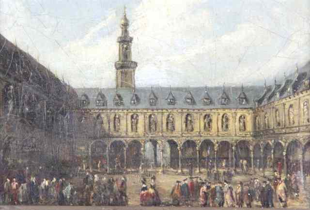 Appraisal: th Century English School The Old Royal Exchange oil on