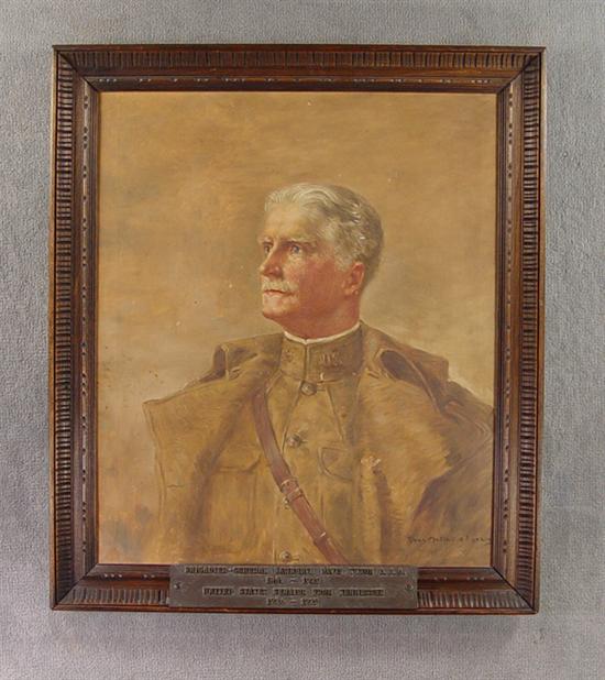 Appraisal: Portrait of Brig General Lawrence Davis Tyson Oil on canvas