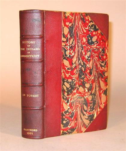 Appraisal: vol De Forest John W History of The Indians of