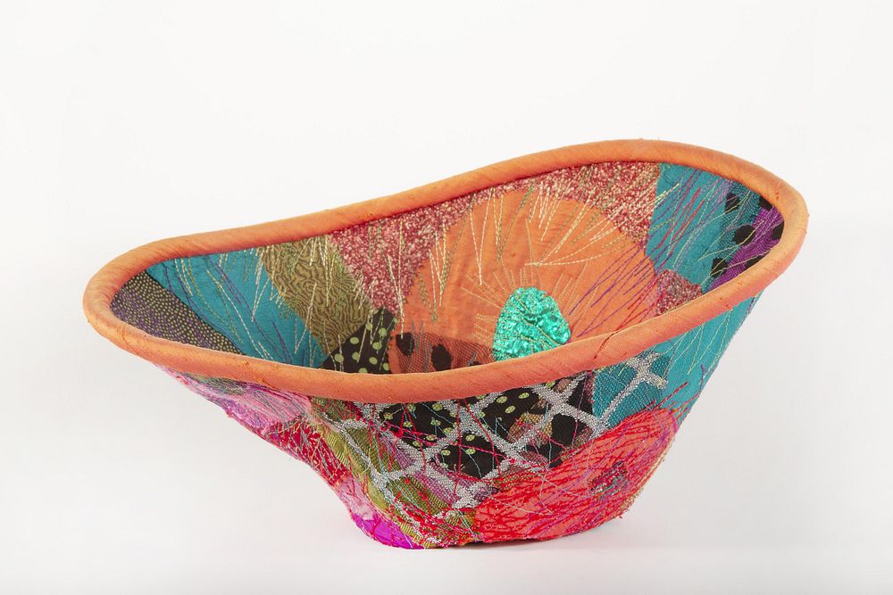 Appraisal: Joy Busch Untitled Fabric Bowl th Century Joy Busch th