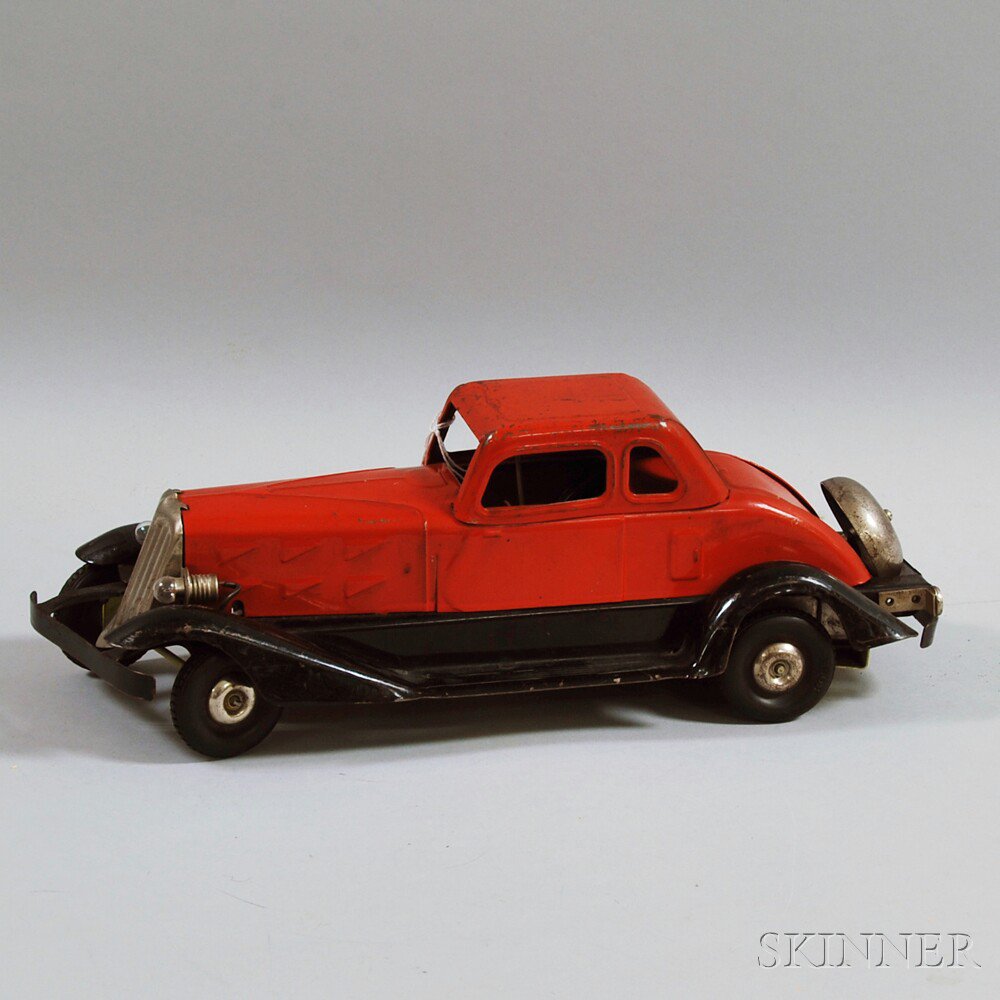 Appraisal: Hoge Fire Chief Pressed Steel Friction-driven Coupe c the red-