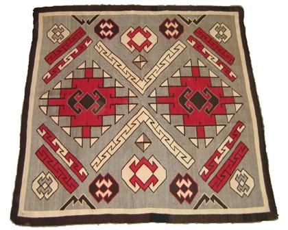 Appraisal: Navajo regional rug probably Ganado circa ft in x ft