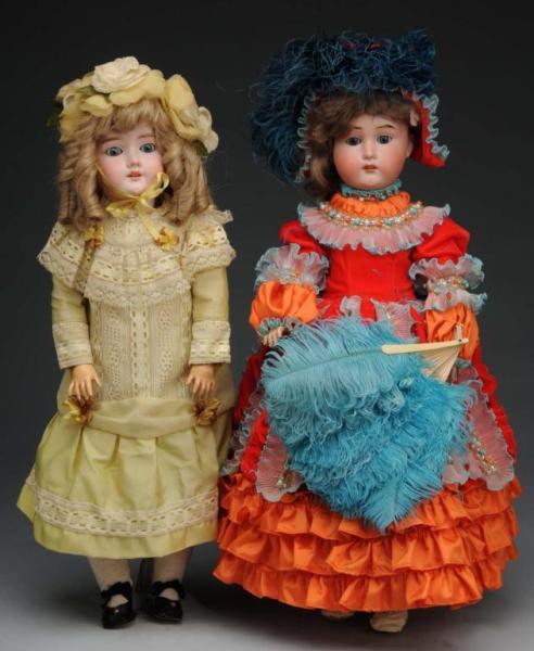 Appraisal: Lot of German Bisque Dolls Description Germany Ca Max Handwerck