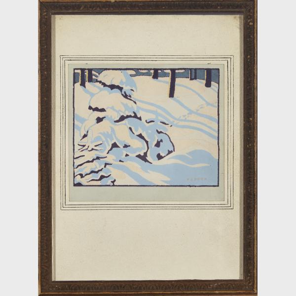 Appraisal: George Douglas Pepper - SNOW TRAILS FROM COUTTS PAINTERS OF