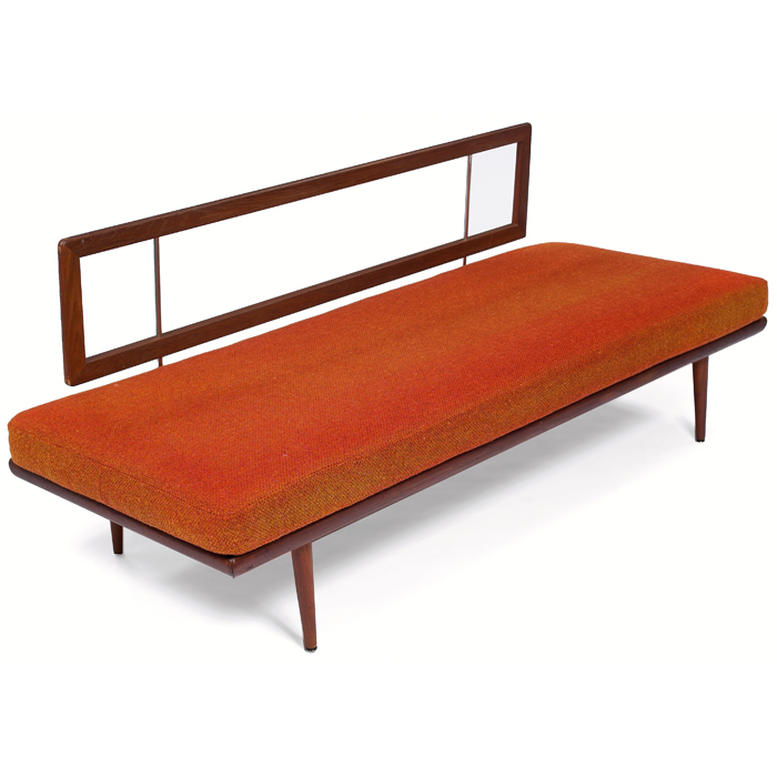 Appraisal: Peter Hvidt daybed by France and Sons Denmark s teak