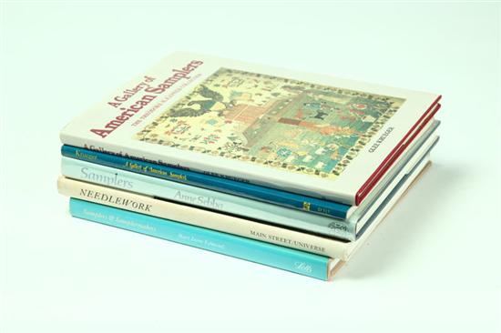 Appraisal: FIVE BOOKS ON AMERICAN NEEDLEWORK Krueger A Gallery of American