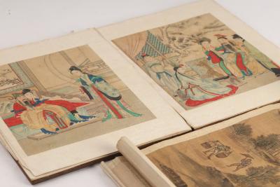 Appraisal: A good late Qing or Republic period Chinese painting booklet