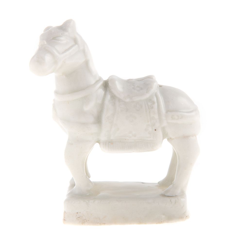 Appraisal: Chinese Blanc De Chine Tang Style Horse Kangxi circa on