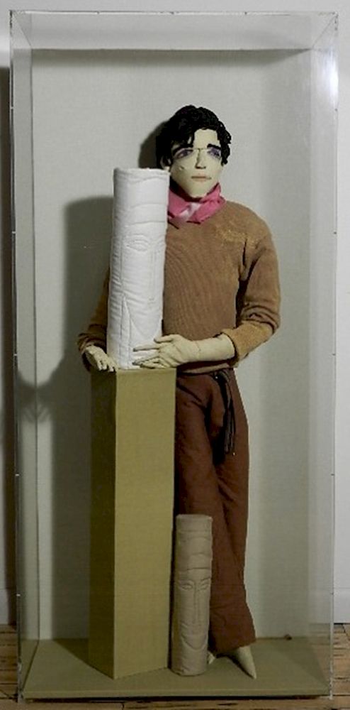 Appraisal: Algesa O'Sickey soft sculpture Algesa O'Sickey American - - ''Modigliani''-