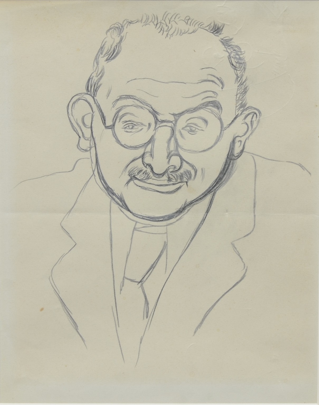 Appraisal: Ben Shahn Lithuanian American - graphite on paper Self-portrait with