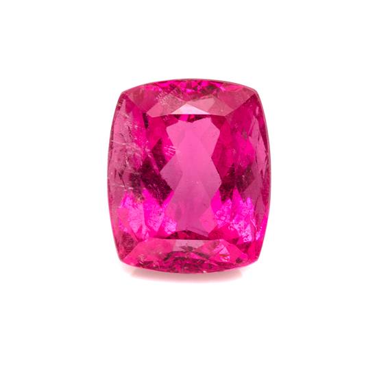 Appraisal: Sale Lot A Carat Cushion Cut Pink Tourmaline measuring approximately