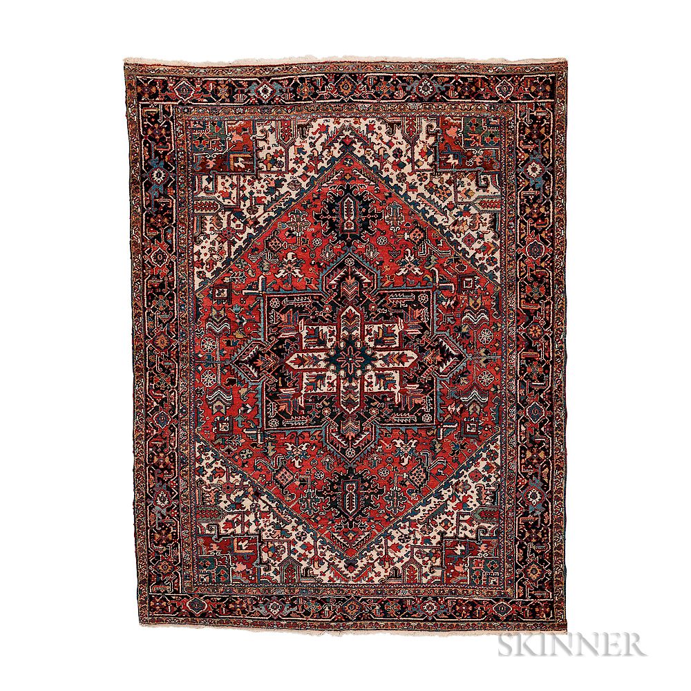 Appraisal: Heriz Carpet Heriz Carpet northwestern Iran c ft in x