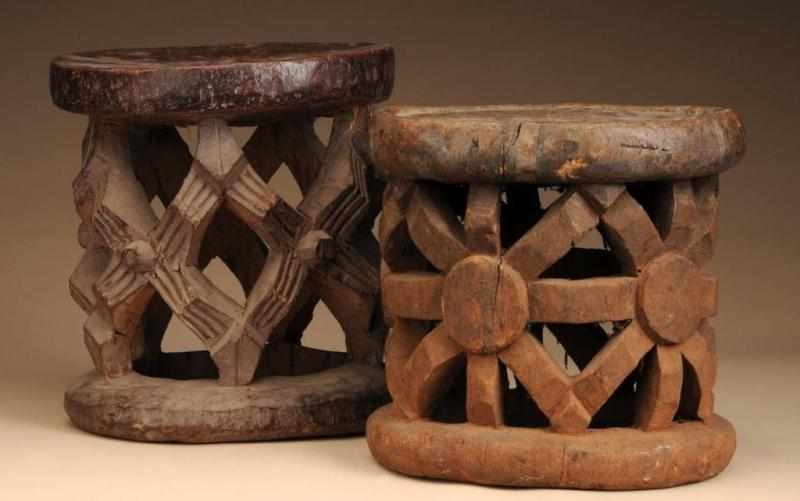 Appraisal: Lot of Central African Bamoun Stools Description From Cameroon Made