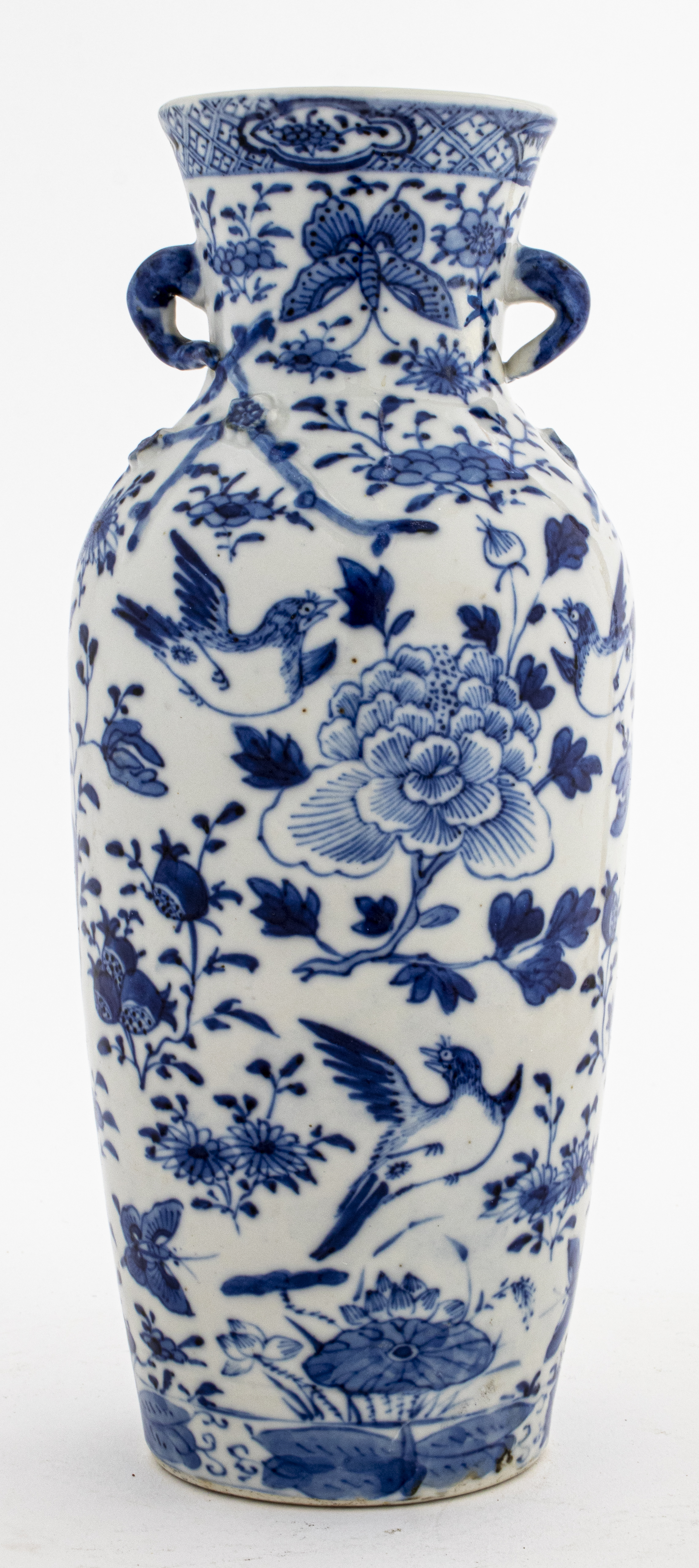 Appraisal: CHINESE EXPORT BLUE WHITE PORCELAIN VASE Chinese export blue and