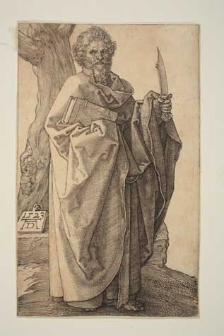 Appraisal: ALBRECHT D RER St Batholomew Engraving x mm x inches