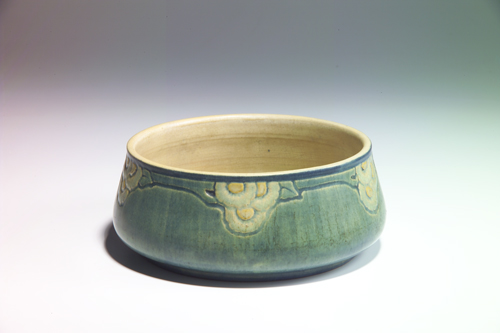 Appraisal: NEWCOMB COLLEGE Transitional bowl carved by Alma Mason with light