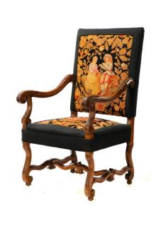 Appraisal: Louis XVI Style Os de Mouton Chair Continental late th