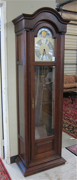 Appraisal: TALL CASE FLOOR CLOCK Howard Miller Clock Co Zeeland Michigan