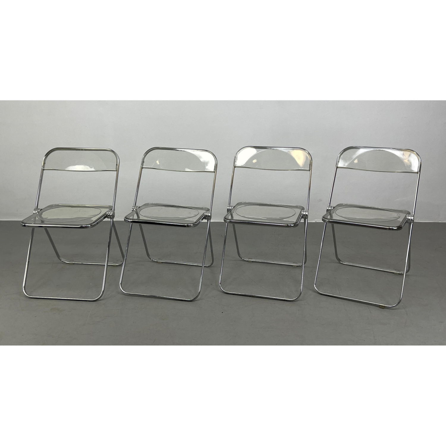 Appraisal: pcs Pia Castelli Italy Folding Chairs Set of four chairs