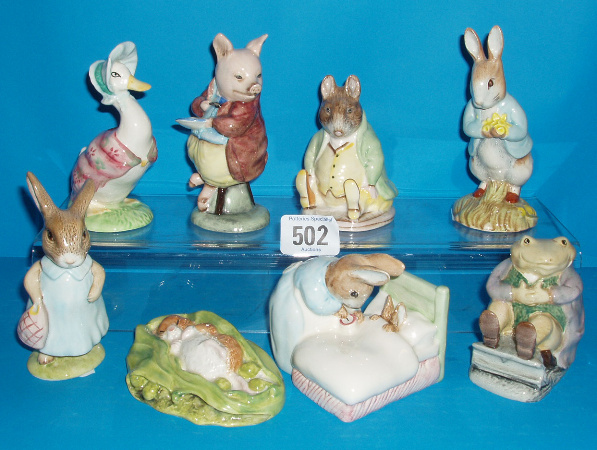 Appraisal: Royal Albert Mrs Flopsy Bunny Peter In Bed Pigling Eats