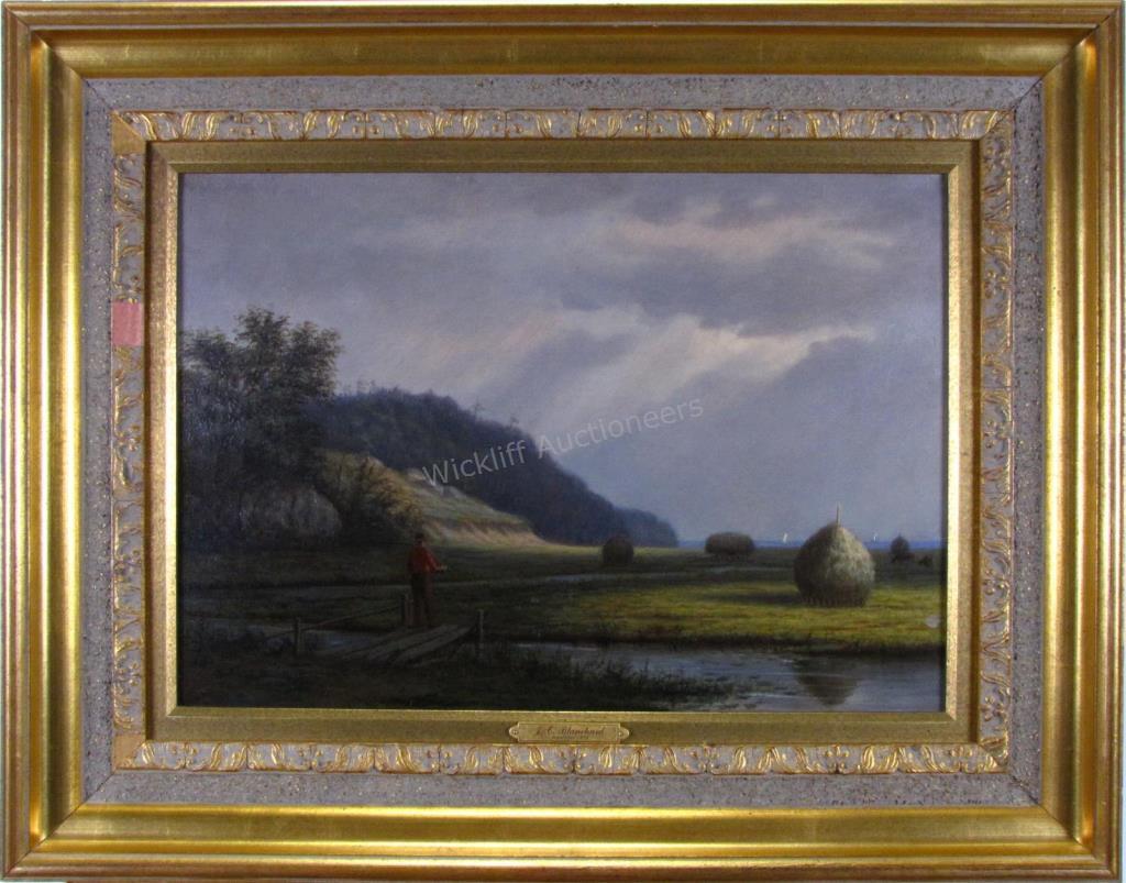 Appraisal: J C Blanchard th Century x O C signed en