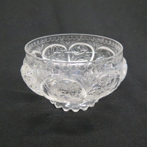 Appraisal: William Fritsche Rock Crystal Dragon Bowl Cut Glass superb workmanship