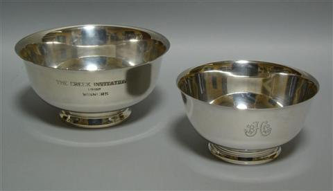 Appraisal: TIFFANY CO SILVER REVERE BOWL The Tiffany example - dia