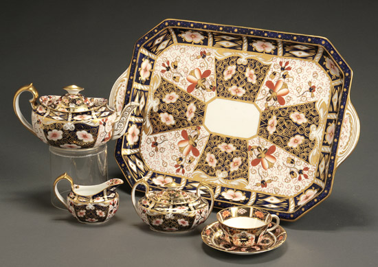 Appraisal: Royal Crown Derby 'Imari' Assembled Tea Set First Half th