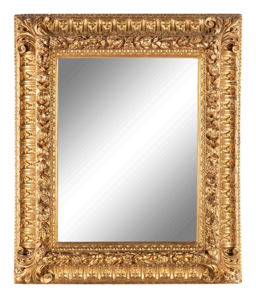 Appraisal: A Continental Giltwood Mirror A Continental Giltwood Mirror th Century