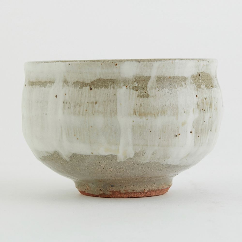 Appraisal: Warren MacKenzie Studio Pottery Bowl w Textured Glaze Warren MacKenzie